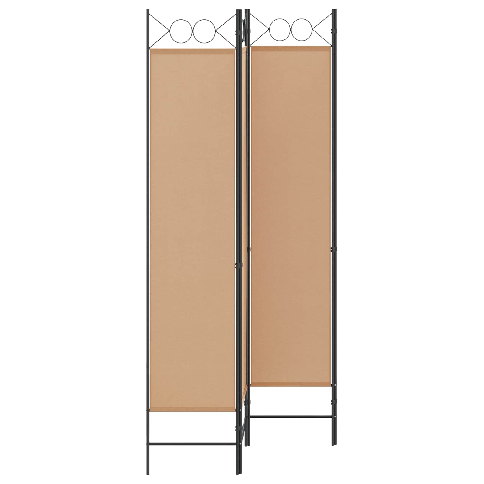 4-Πίνακας Διαχωριστικός Μπεζ 160 x 200 cm Ύφασμα - Pakobazaar