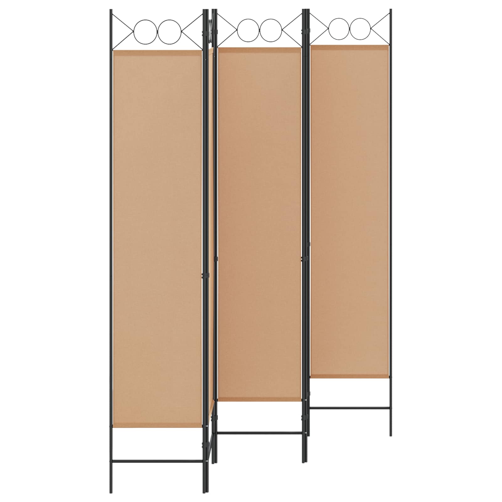 5-Panel Διχοτόμος Μπεζ 200 x 200 cm Ύφασμα - Pakobazaar