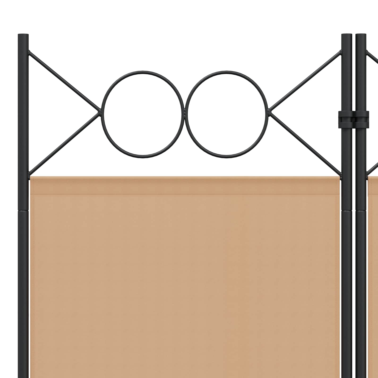 Διαχωριστικό Δωματίου 6-Πάνελ Μπεζ 240 x 200 cm Ύφασμα - Pakobazaar