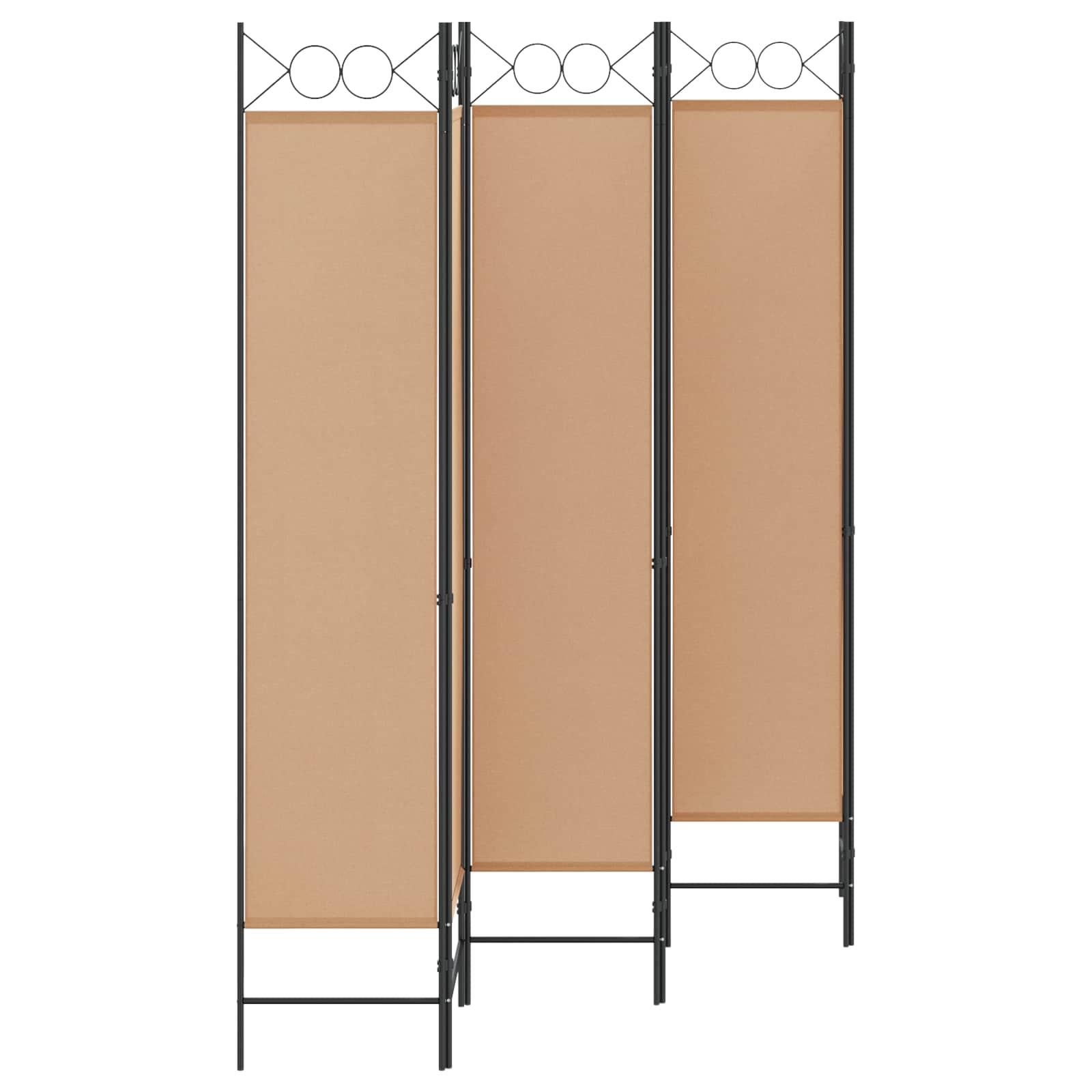 Διαχωριστικό Δωματίου 6-Πάνελ Μπεζ 240 x 200 cm Ύφασμα - Pakobazaar