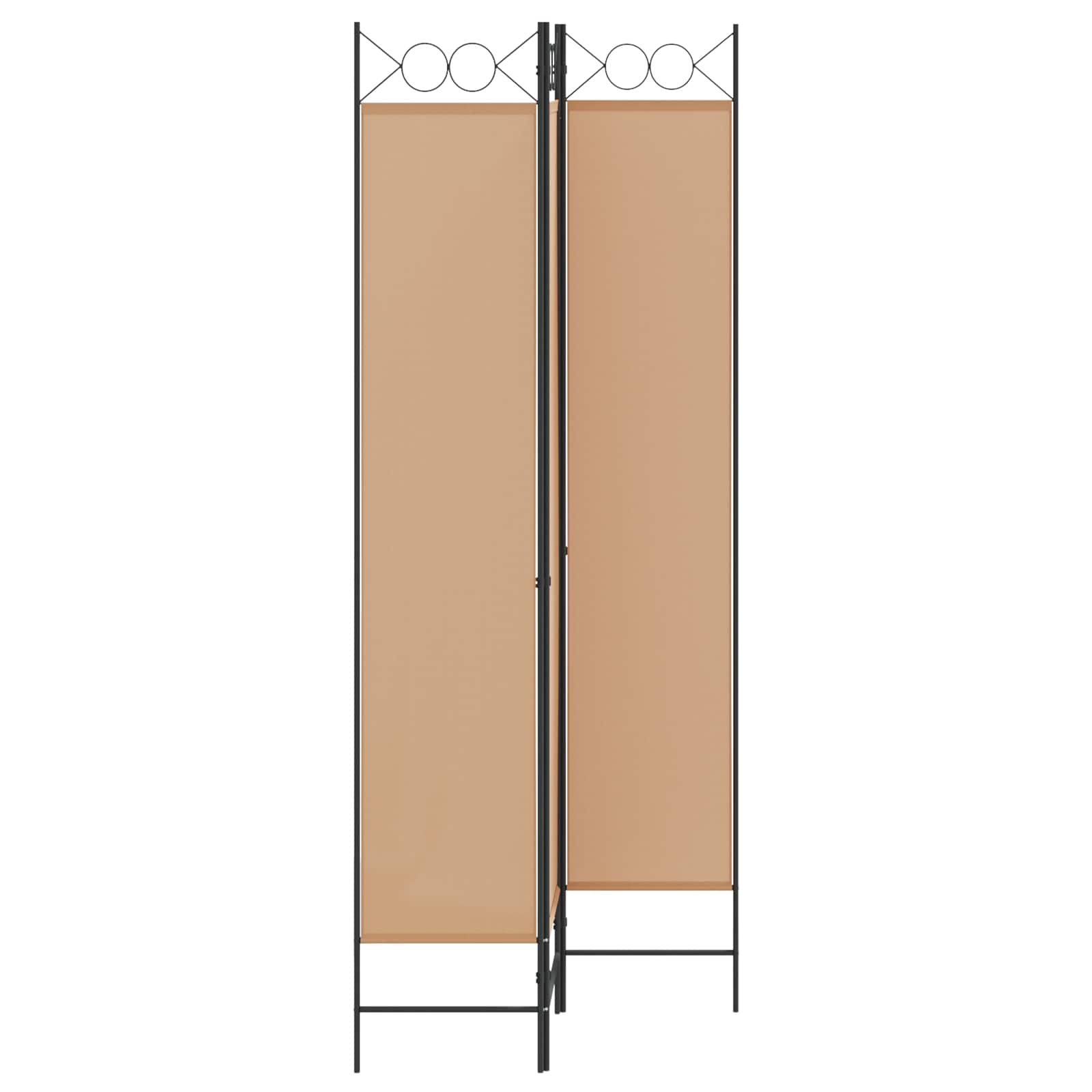 3-Panel Room Divider Μπεζ 120 x 220 cm Ύφασμα - Pakobazaar