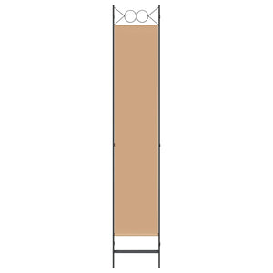 3-Panel Room Divider Μπεζ 120 x 220 cm Ύφασμα - Pakobazaar