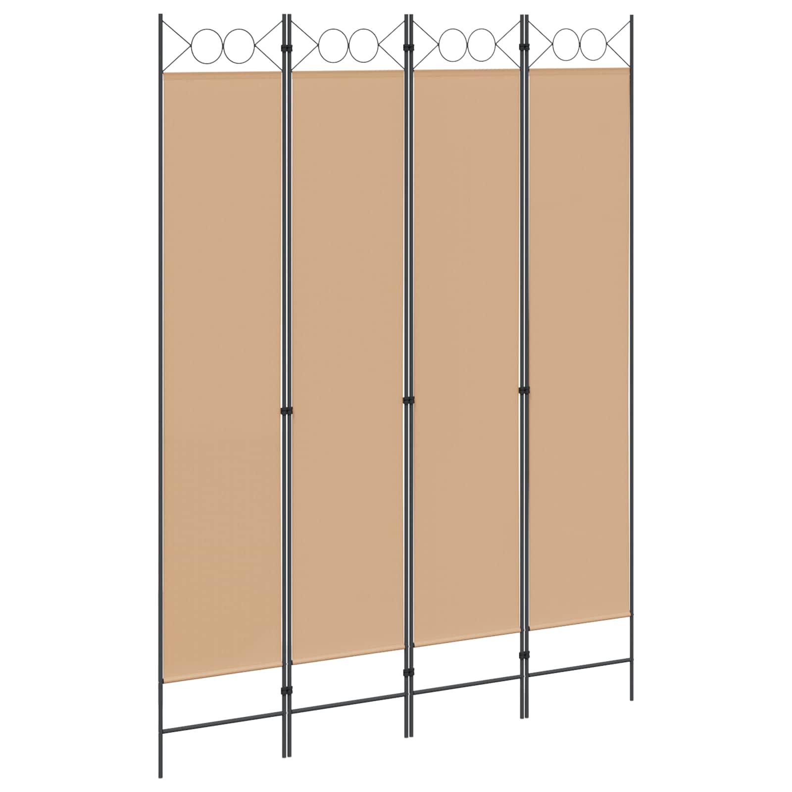 4-Πίνακας Διαχωριστικός Μπεζ 160 x 220 cm Ύφασμα - Pakobazaar