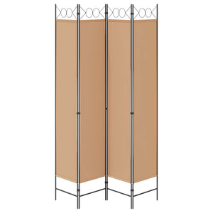 4-Πίνακας Διαχωριστικός Μπεζ 160 x 220 cm Ύφασμα - Pakobazaar