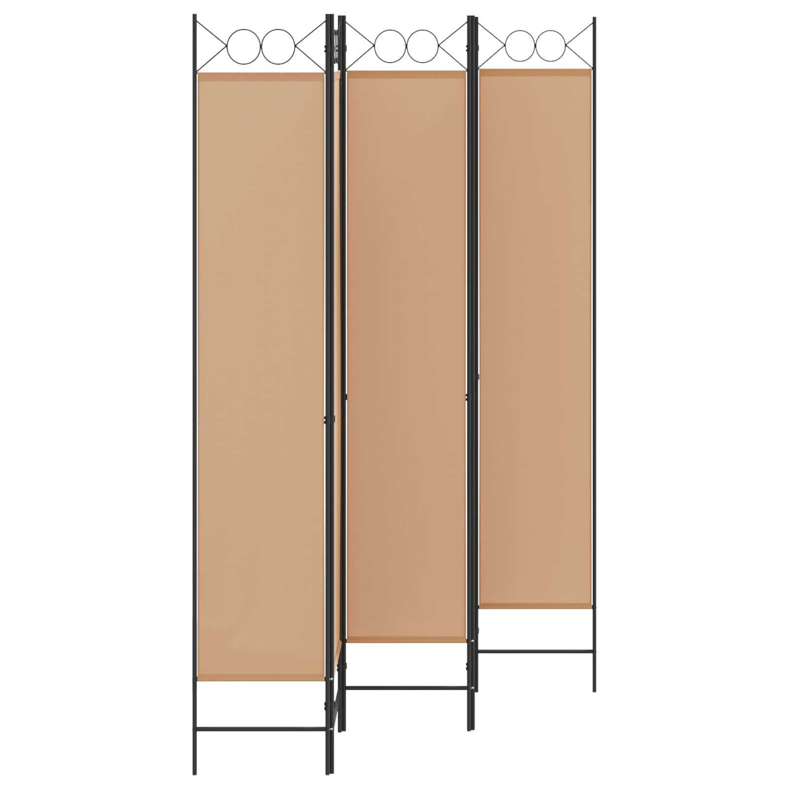 5-Panel Διχοτόμος Μπεζ 200 x 220 cm Ύφασμα - Pakobazaar