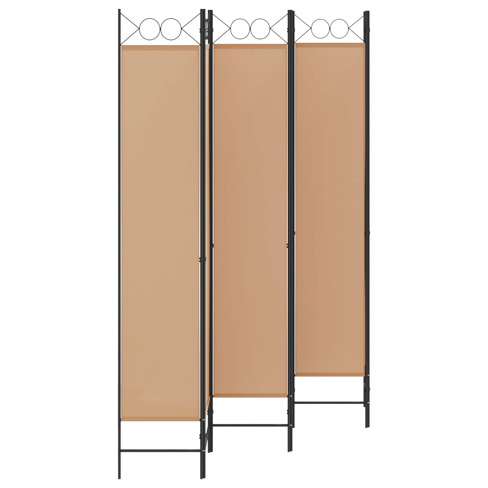 Διαχωριστικό Δωματίου 6-Πάνελ Μπεζ 240 x 220 cm Ύφασμα - Pakobazaar
