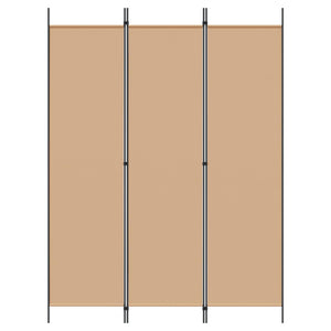 3-Panel Room Divider Μπεζ 150 x 200 cm Ύφασμα - Pakobazaar