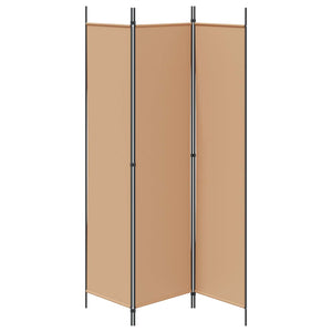 3-Panel Room Divider Μπεζ 150 x 200 cm Ύφασμα - Pakobazaar