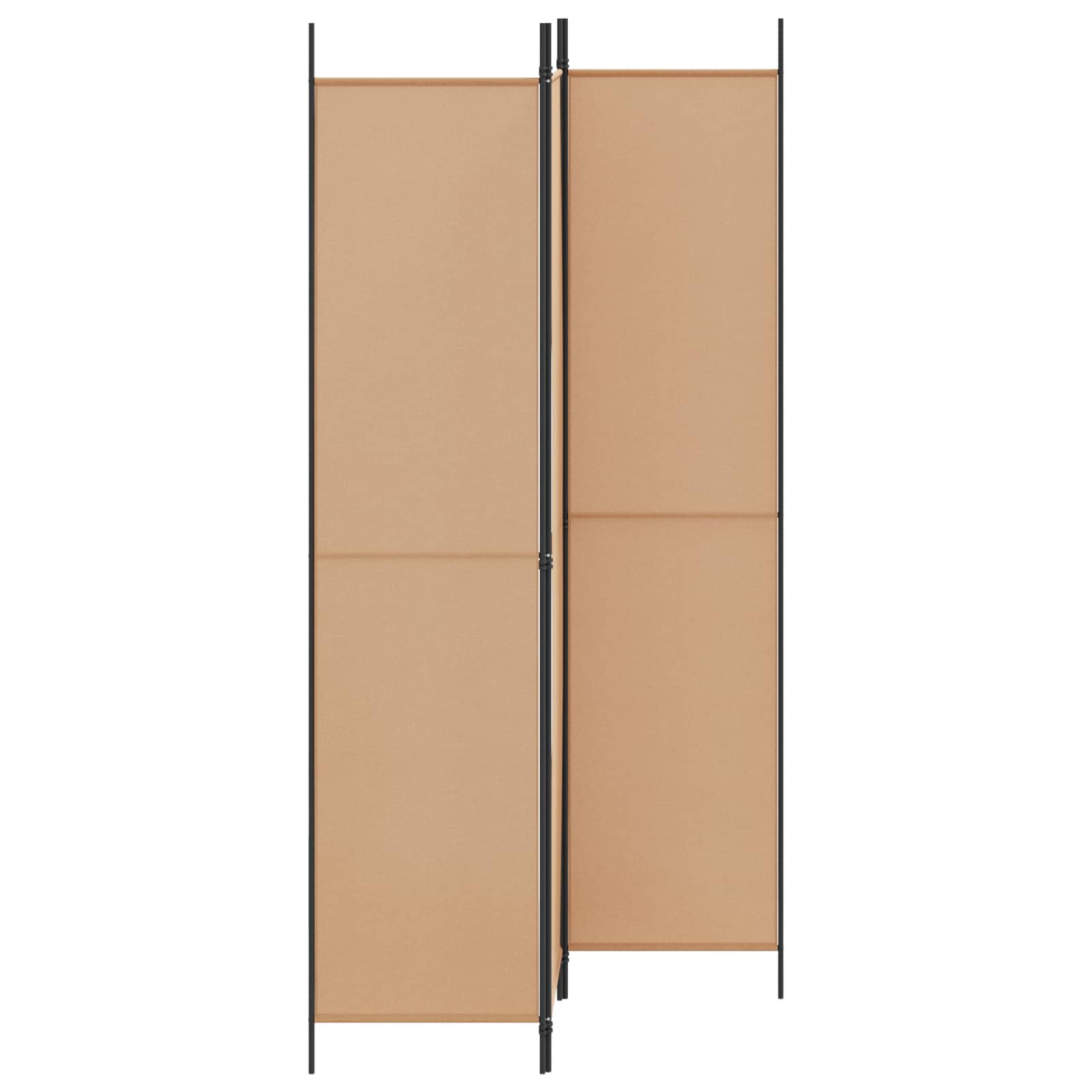 3-Panel Room Divider Μπεζ 150 x 220 cm Ύφασμα - Pakobazaar