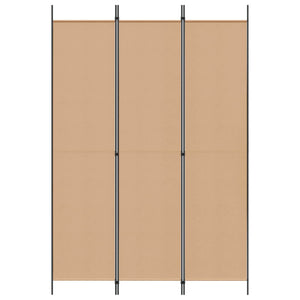 3-Panel Room Divider Μπεζ 150 x 220 cm Ύφασμα - Pakobazaar