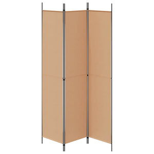 3-Panel Room Divider Μπεζ 150 x 220 cm Ύφασμα - Pakobazaar