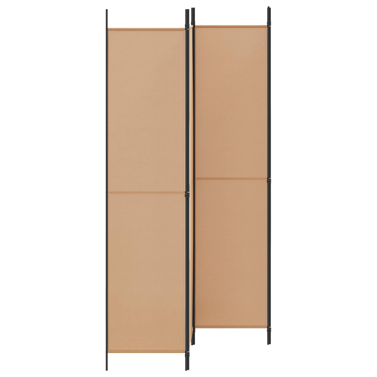 4-Πίνακας Διαχωριστικός Μπεζ 200 x 220 cm Ύφασμα - Pakobazaar