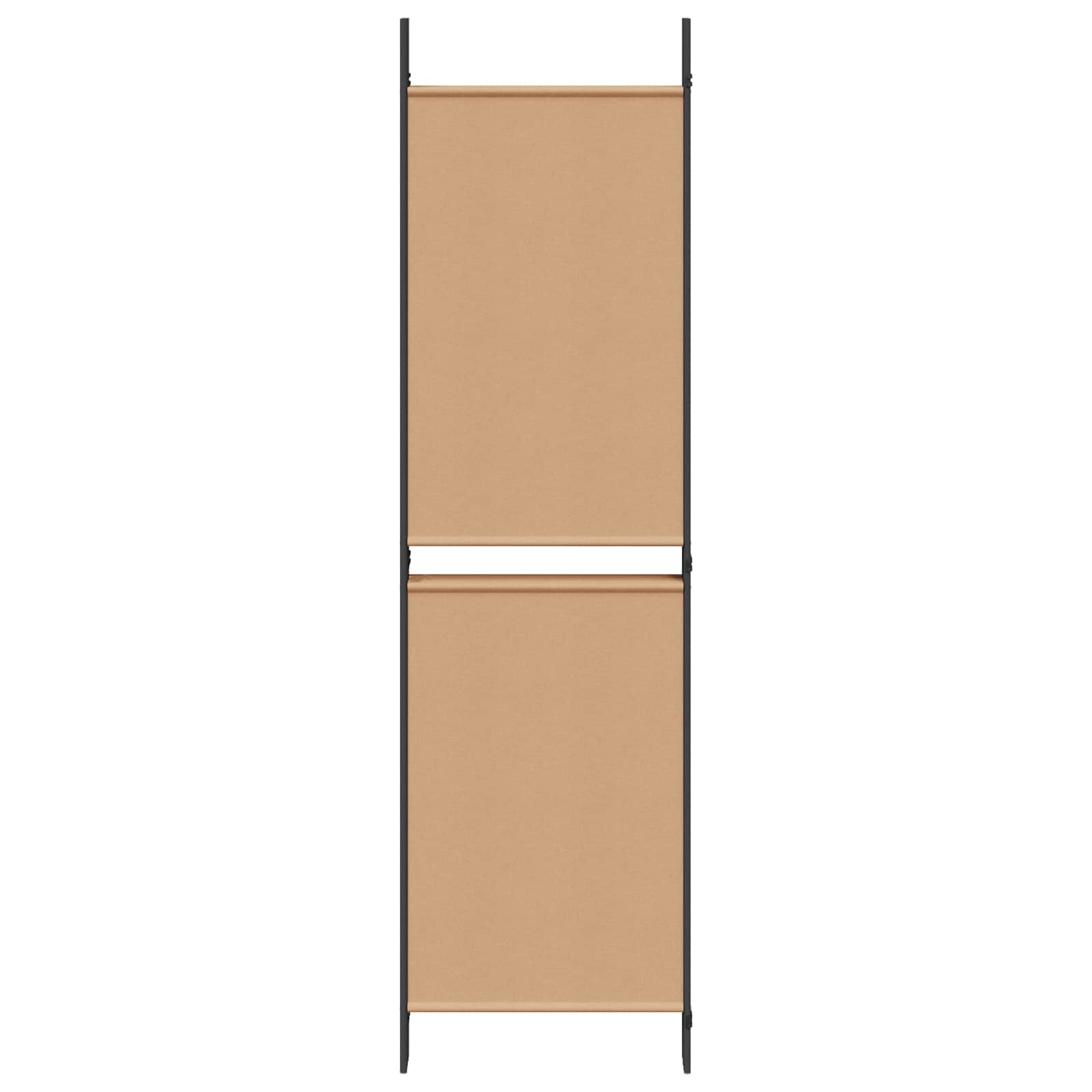 5-Panel Room Divider Μπεζ 250 x 180 cm Ύφασμα - Pakobazaar