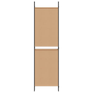 5-Panel Room Divider Μπεζ 250 x 180 cm Ύφασμα - Pakobazaar