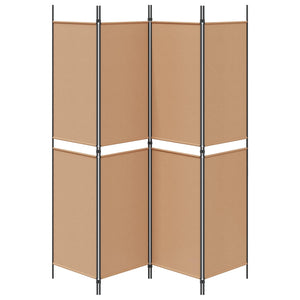4-Πίνακας Διαχωριστικός Μπεζ 200 x 200 cm Ύφασμα - Pakobazaar