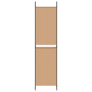 Διαχωριστικό Δωματίου 6-Πάνελ Μπεζ 300 x 200 cm Ύφασμα - Pakobazaar