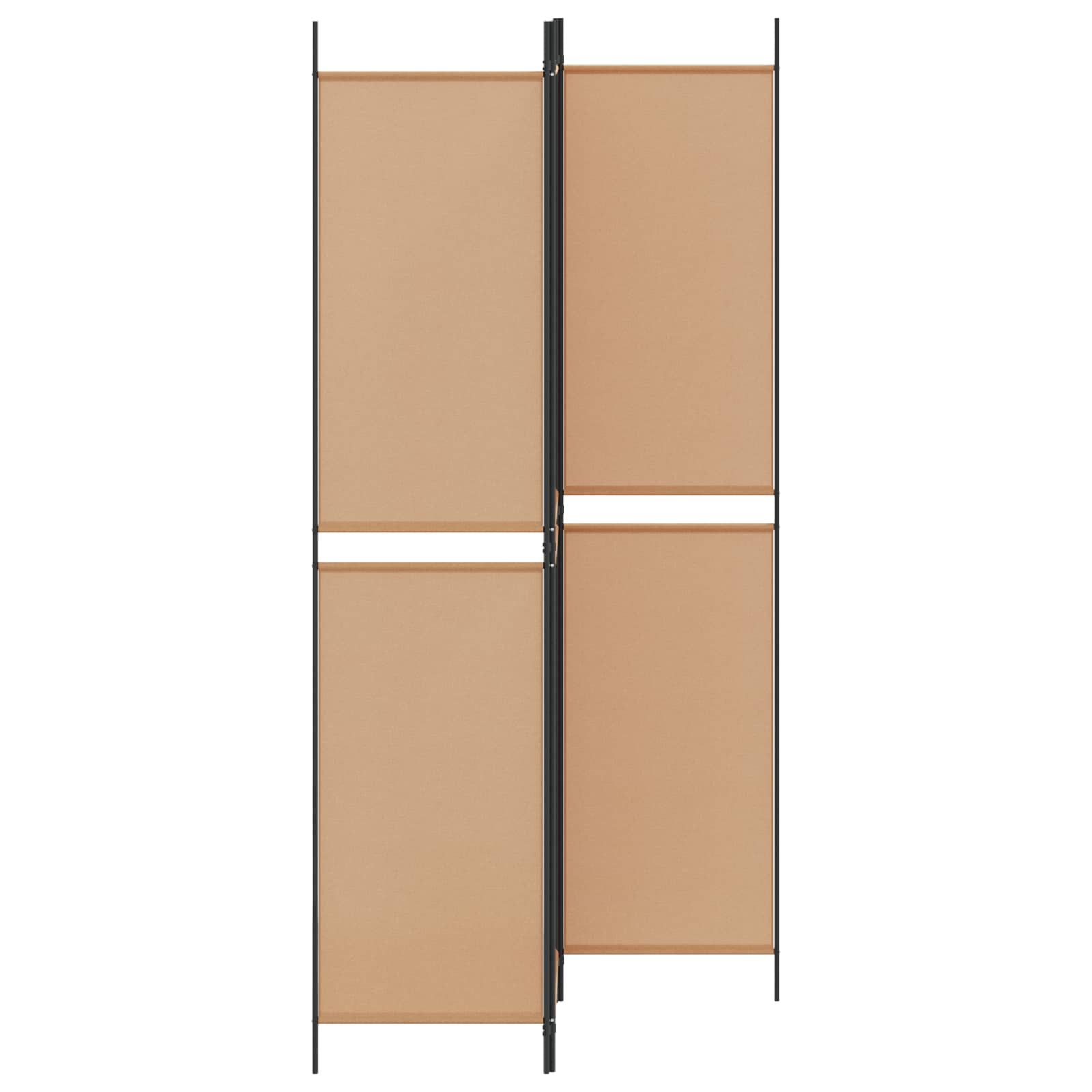 3-Panel Room Divider Μπεζ 150 x 220 cm Ύφασμα - Pakobazaar