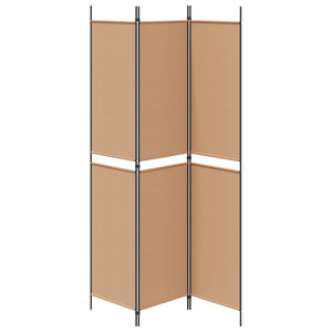 3-Panel Room Divider Μπεζ 150 x 220 cm Ύφασμα - Pakobazaar