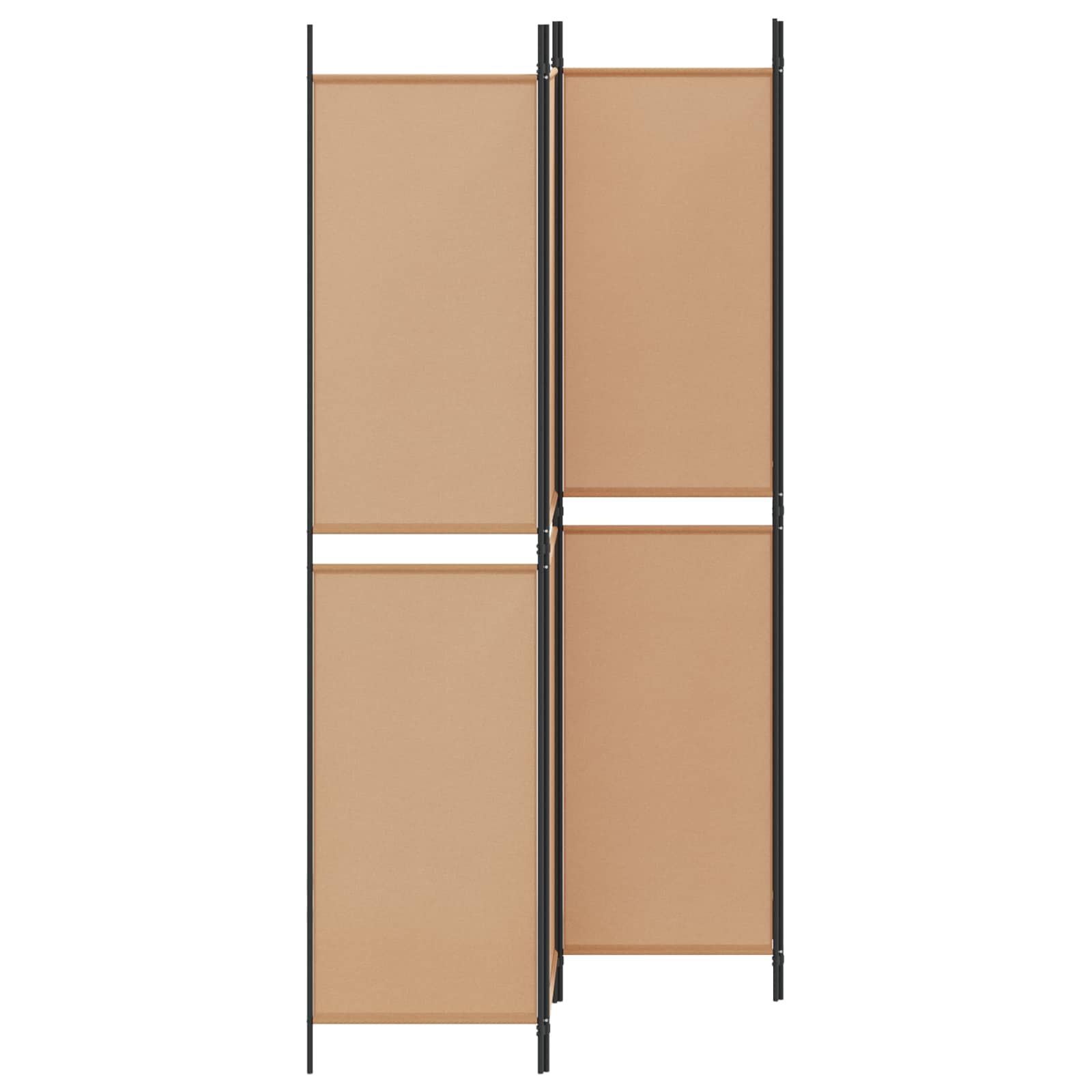 Διαχωριστικό Δωματίου 4 Πάνελ Μπεζ 200 x 220 cm Ύφασμα - Pakobazaar