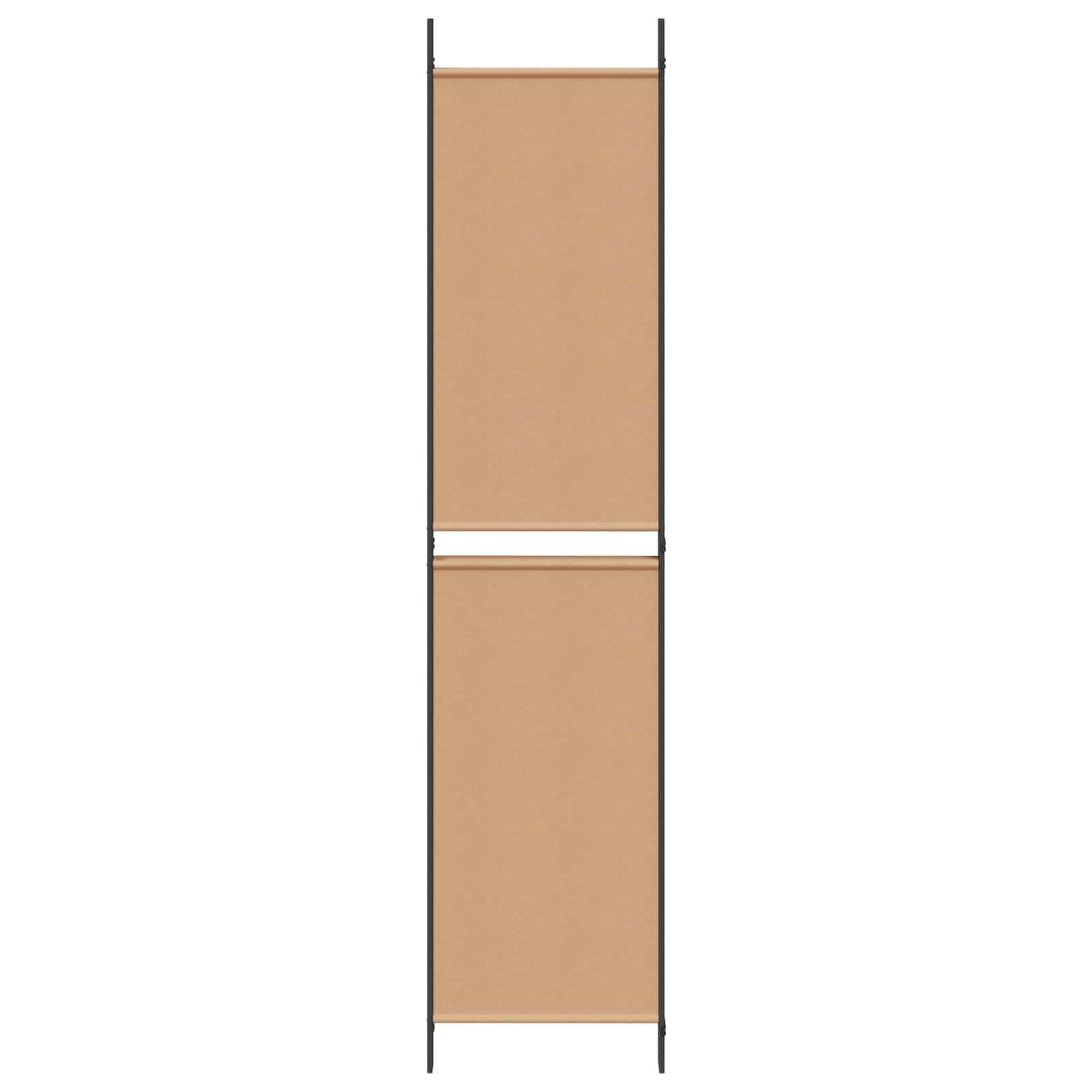 Διαχωριστικό Δωματίου 4 Πάνελ Μπεζ 200 x 220 cm Ύφασμα - Pakobazaar