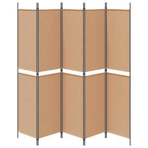 5-Panel Διχοτόμος Μπεζ 250 x 220 cm Ύφασμα - Pakobazaar