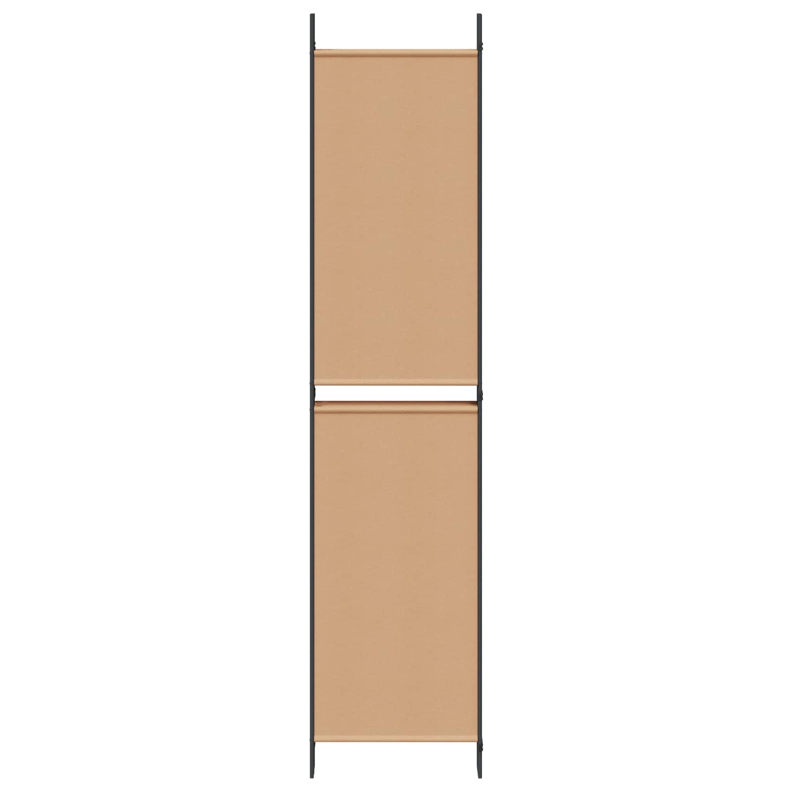 Διαχωριστικό Δωματίου 6-Πάνελ Μπεζ 300 x 220 cm Ύφασμα - Pakobazaar