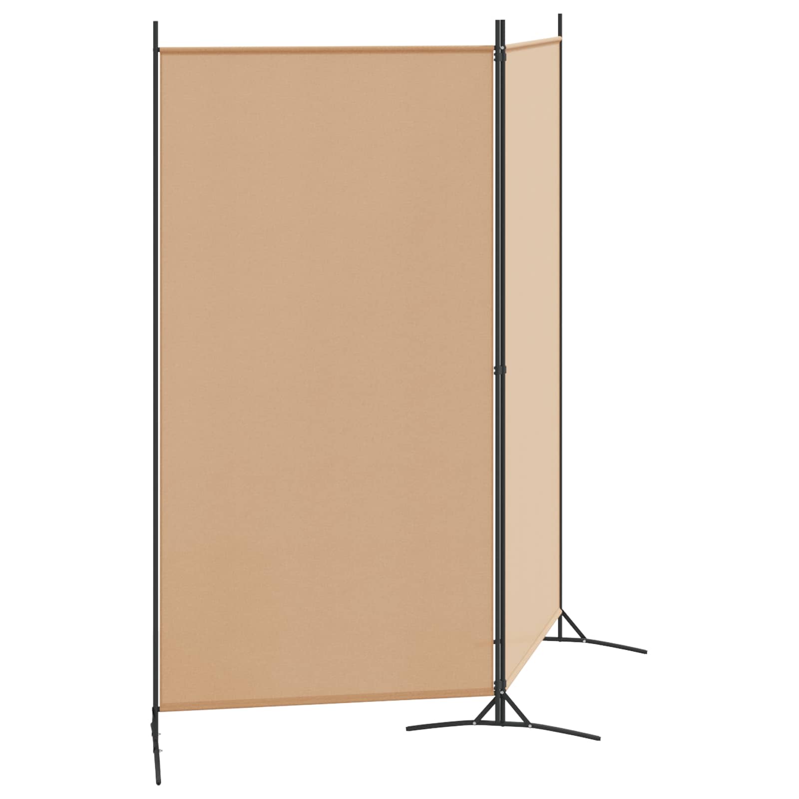 Δίαυλος Δωματίου 2 Πάνελ Μπεζ 175 x 180 cm Ύφασμα - Pakobazaar