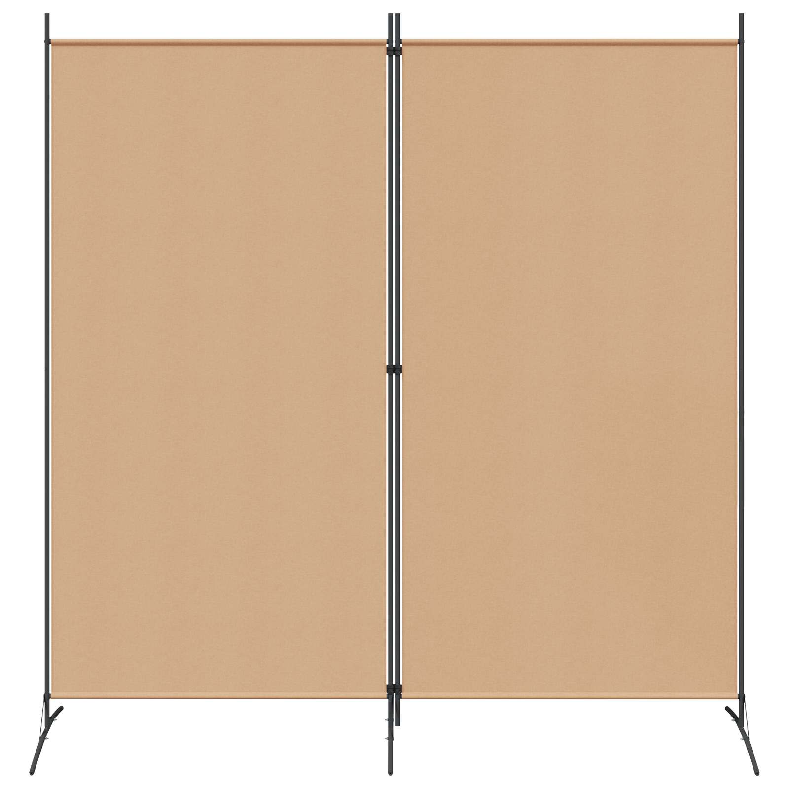 Δίαυλος Δωματίου 2 Πάνελ Μπεζ 175 x 180 cm Ύφασμα - Pakobazaar