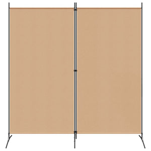 Δίαυλος Δωματίου 2 Πάνελ Μπεζ 175 x 180 cm Ύφασμα - Pakobazaar