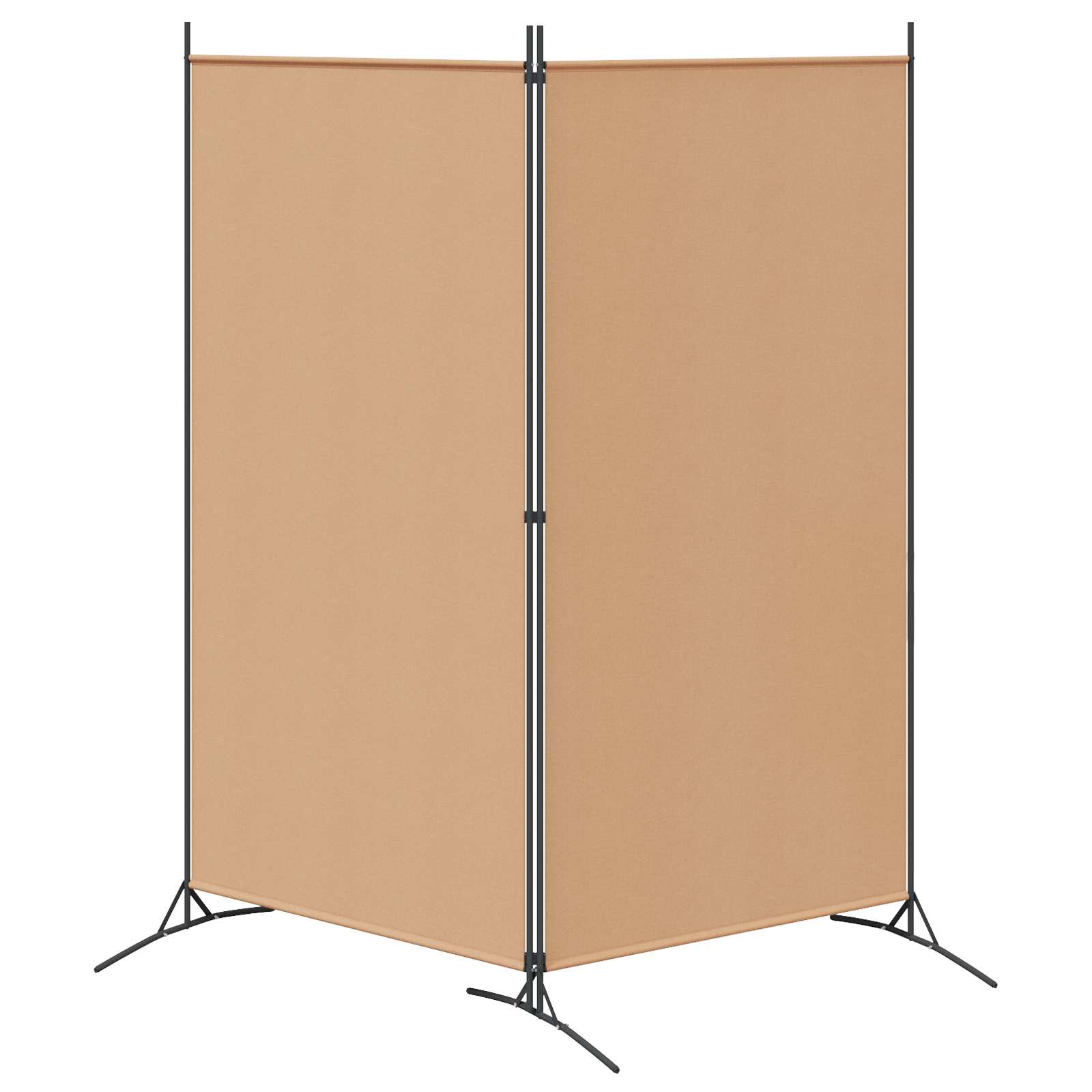 Δίαυλος Δωματίου 2 Πάνελ Μπεζ 175 x 180 cm Ύφασμα - Pakobazaar