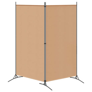 Δίαυλος Δωματίου 2 Πάνελ Μπεζ 175 x 180 cm Ύφασμα - Pakobazaar