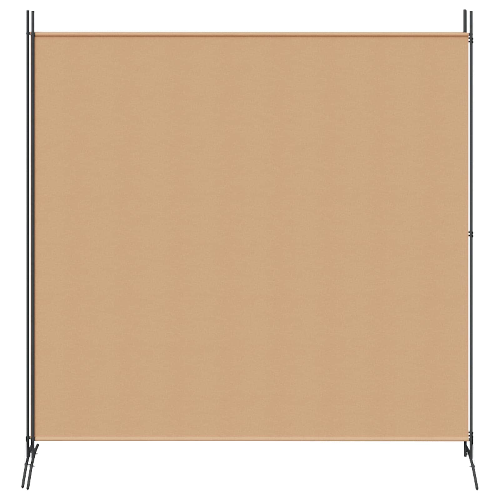 Δίαυλος Δωματίου 2 Πάνελ Μπεζ 348 x 180 cm Ύφασμα - Pakobazaar