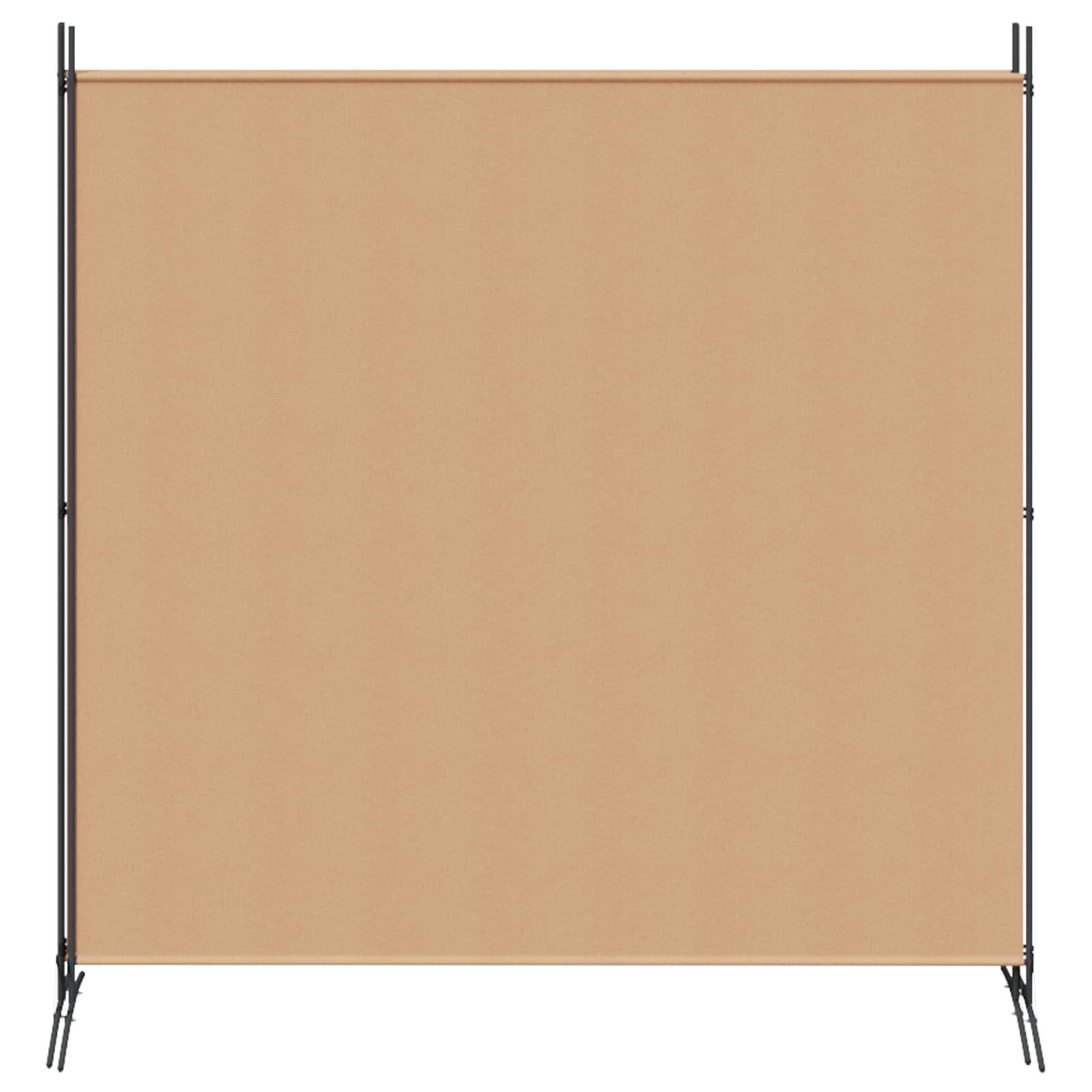 4-Πίνακας Διαχωριστικός Μπεζ 525 x 180 cm Ύφασμα - Pakobazaar