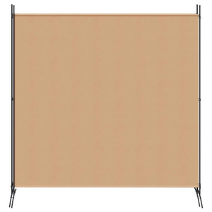 4-Πίνακας Διαχωριστικός Μπεζ 525 x 180 cm Ύφασμα - Pakobazaar