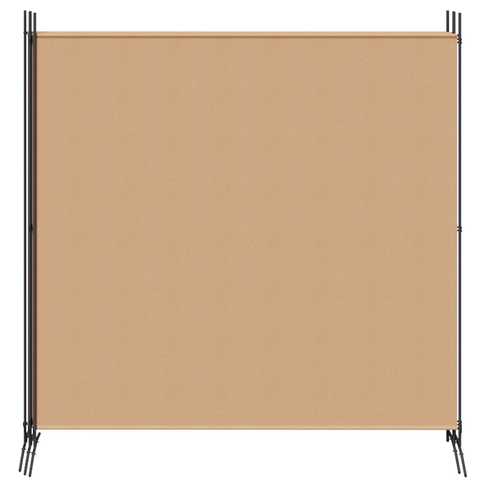 4-Πίνακας Διαχωριστικός Μπεζ 698 x 180 cm Ύφασμα - Pakobazaar
