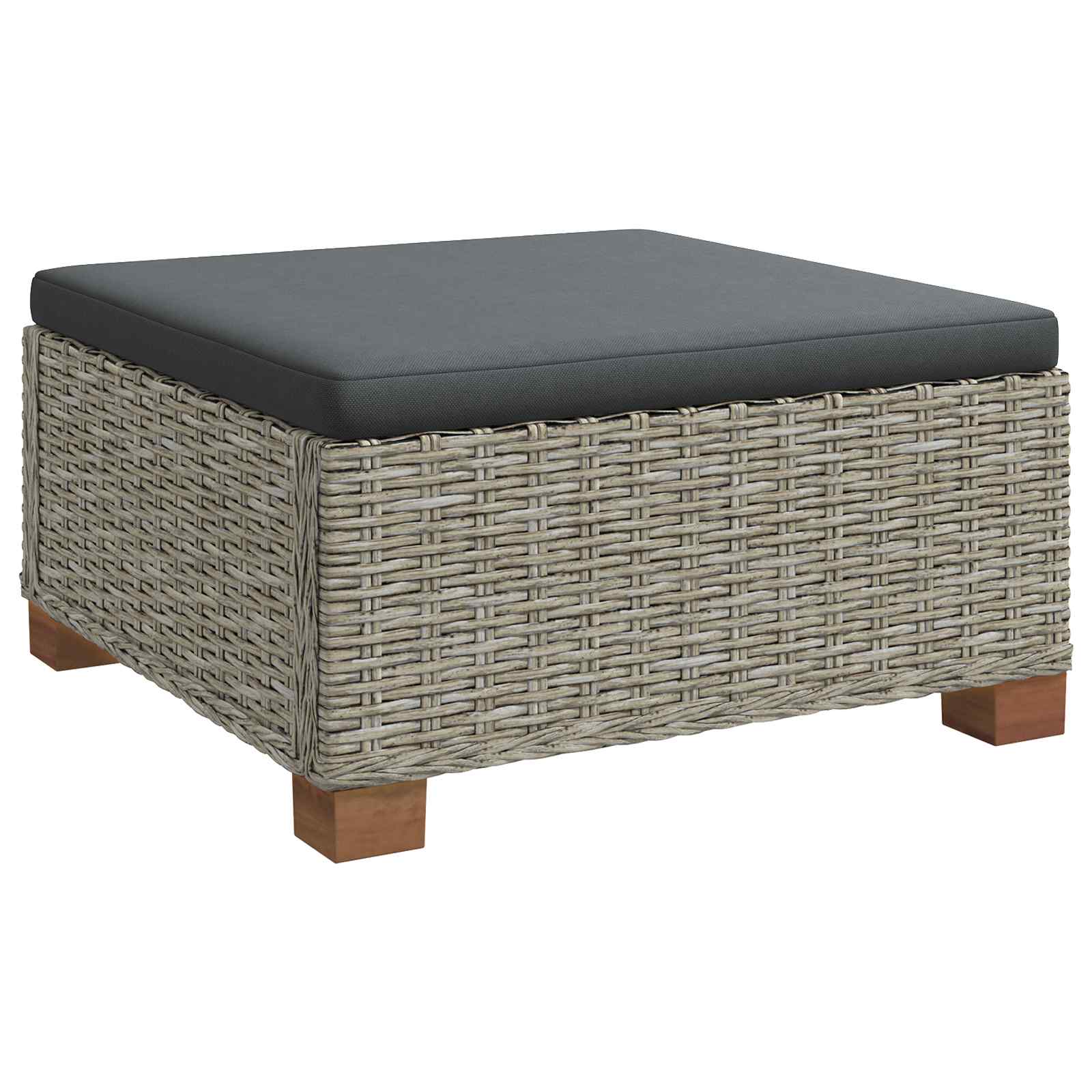 6 τμχ. Σαλονάκι Ρατάν με Μαξιλάρια GENDT Φυσικό Ράτταν