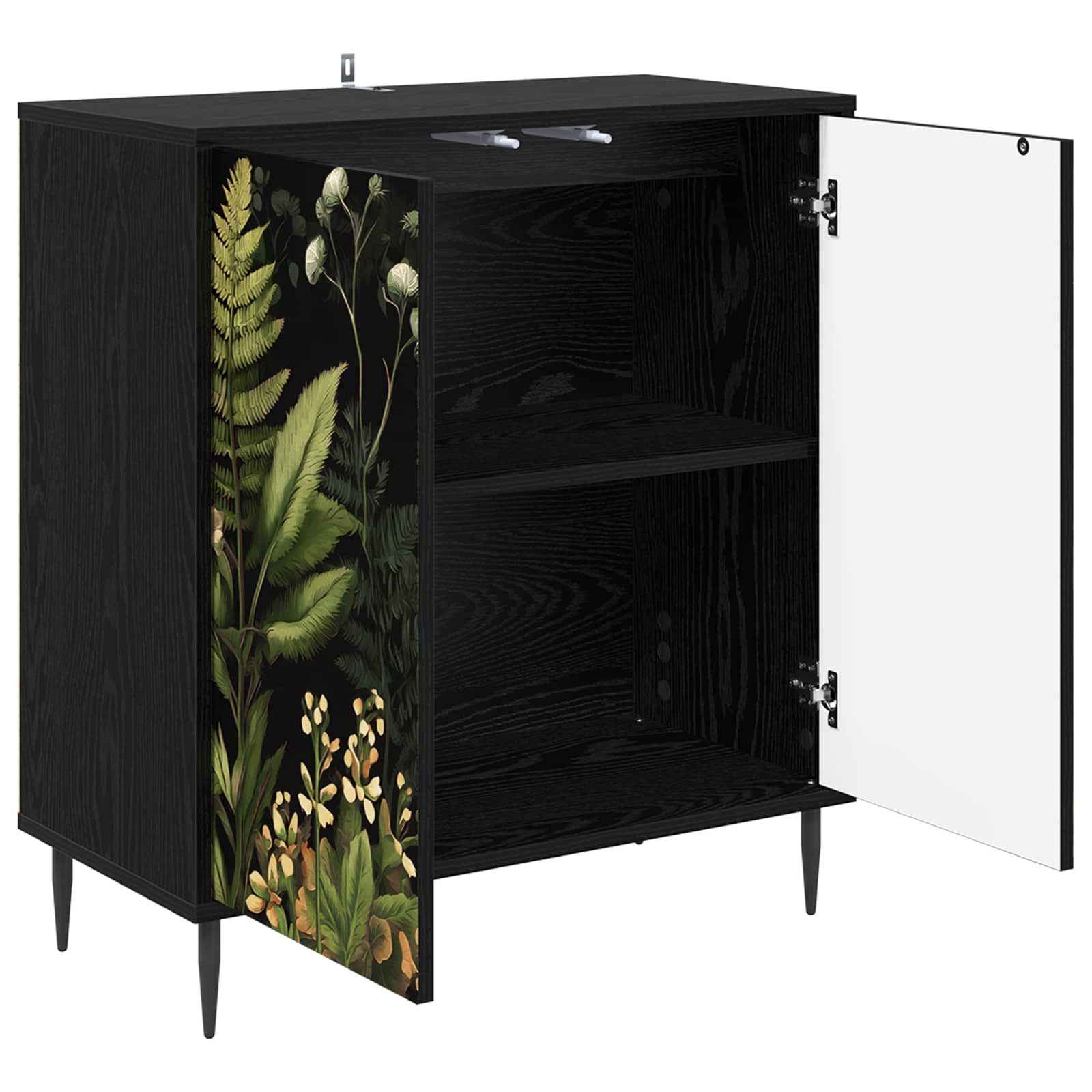 Πλαϊνό γραφείο RHENEN Μαύρη Δρυς 69 x 33 x 76 εκ. - Pakobazaar