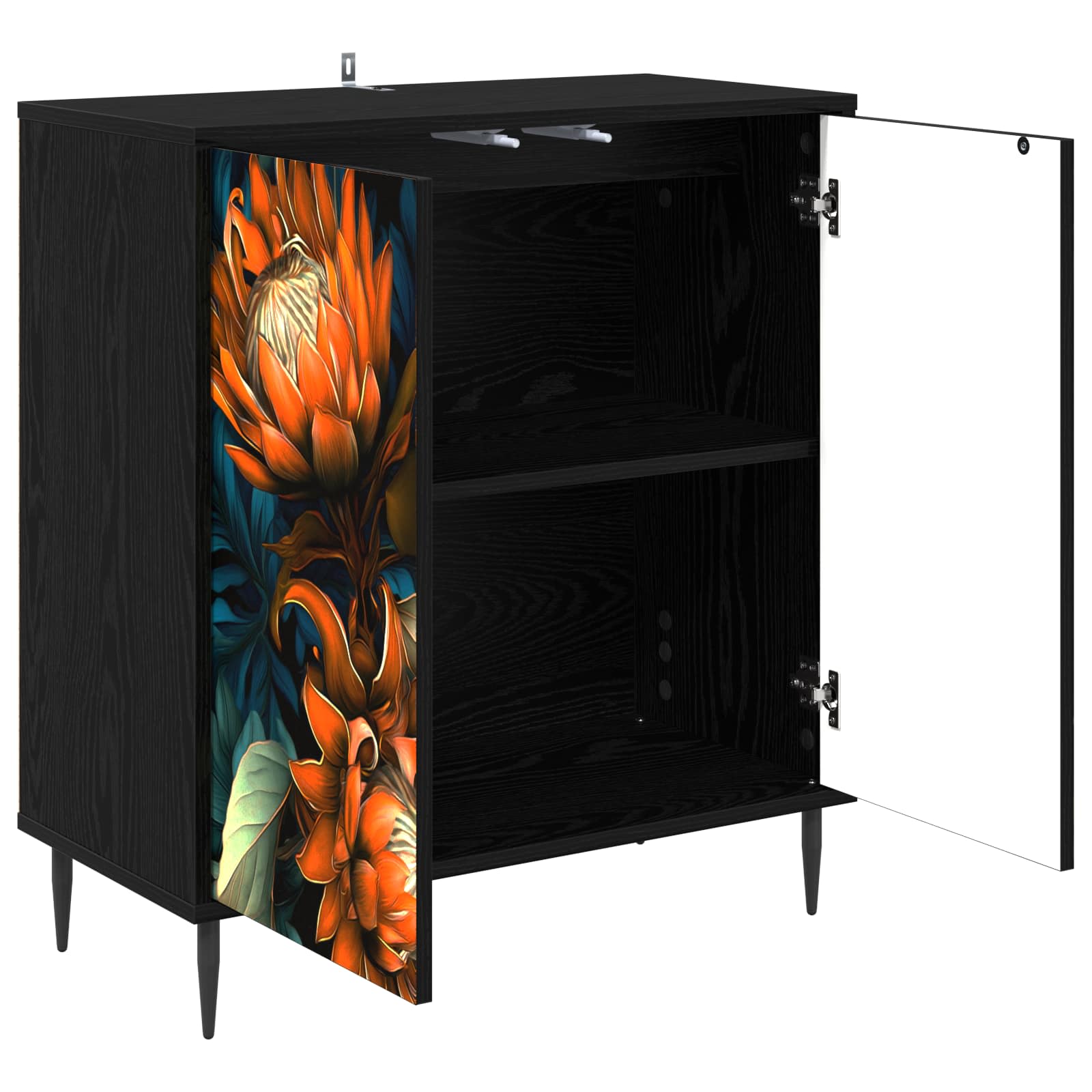 Πλαϊνό γραφείο LOCHEM Μαύρη Δρυς 69 x 33 x 76 εκ. - Pakobazaar