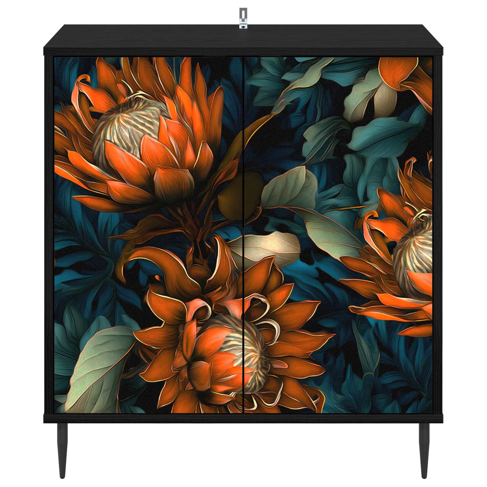 Πλαϊνό γραφείο LOCHEM Μαύρη Δρυς 69 x 33 x 76 εκ. - Pakobazaar