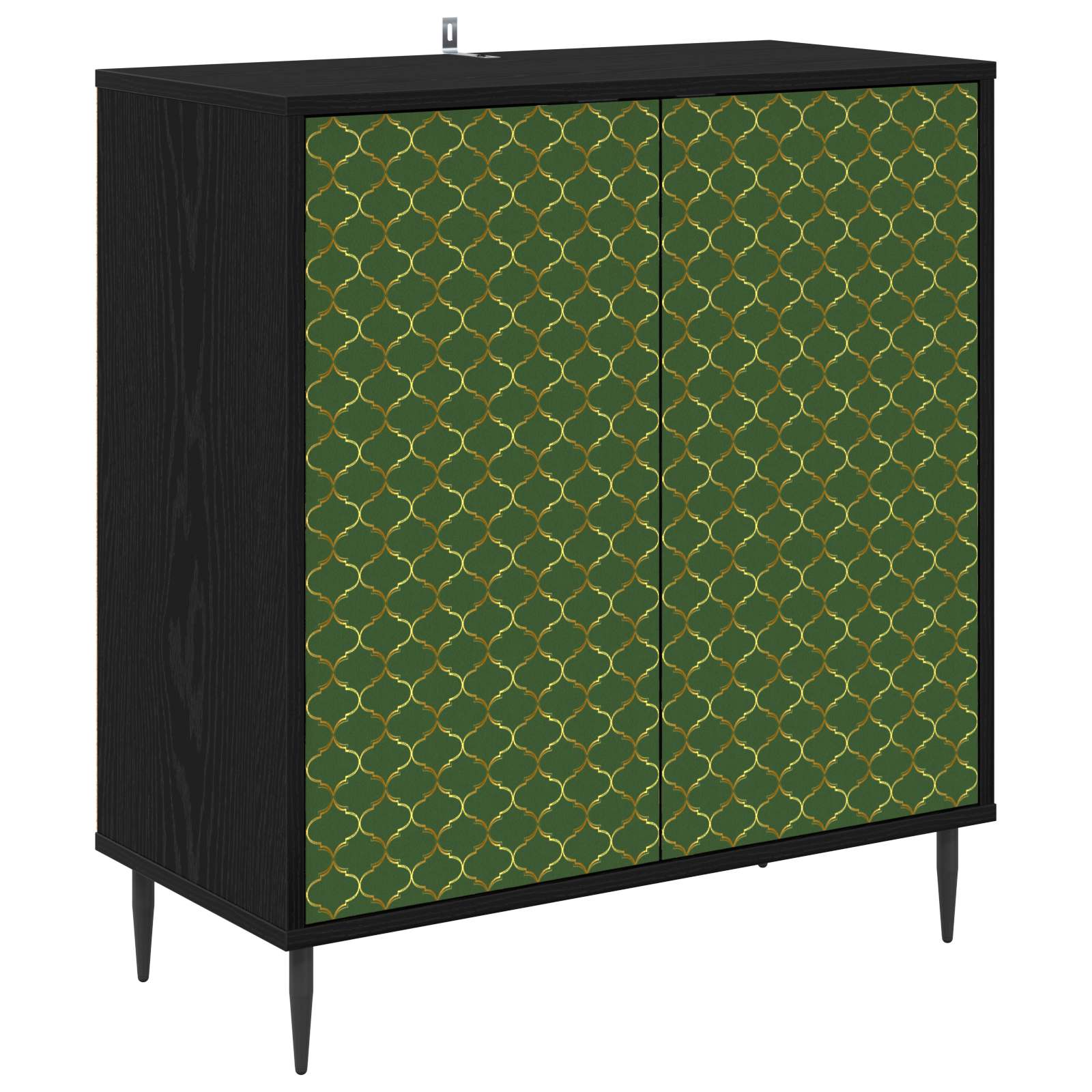 Πλαϊνό γραφείο GELEEN Μαύρη Δρυς 69 x 33 x 76 εκ. - Pakobazaar