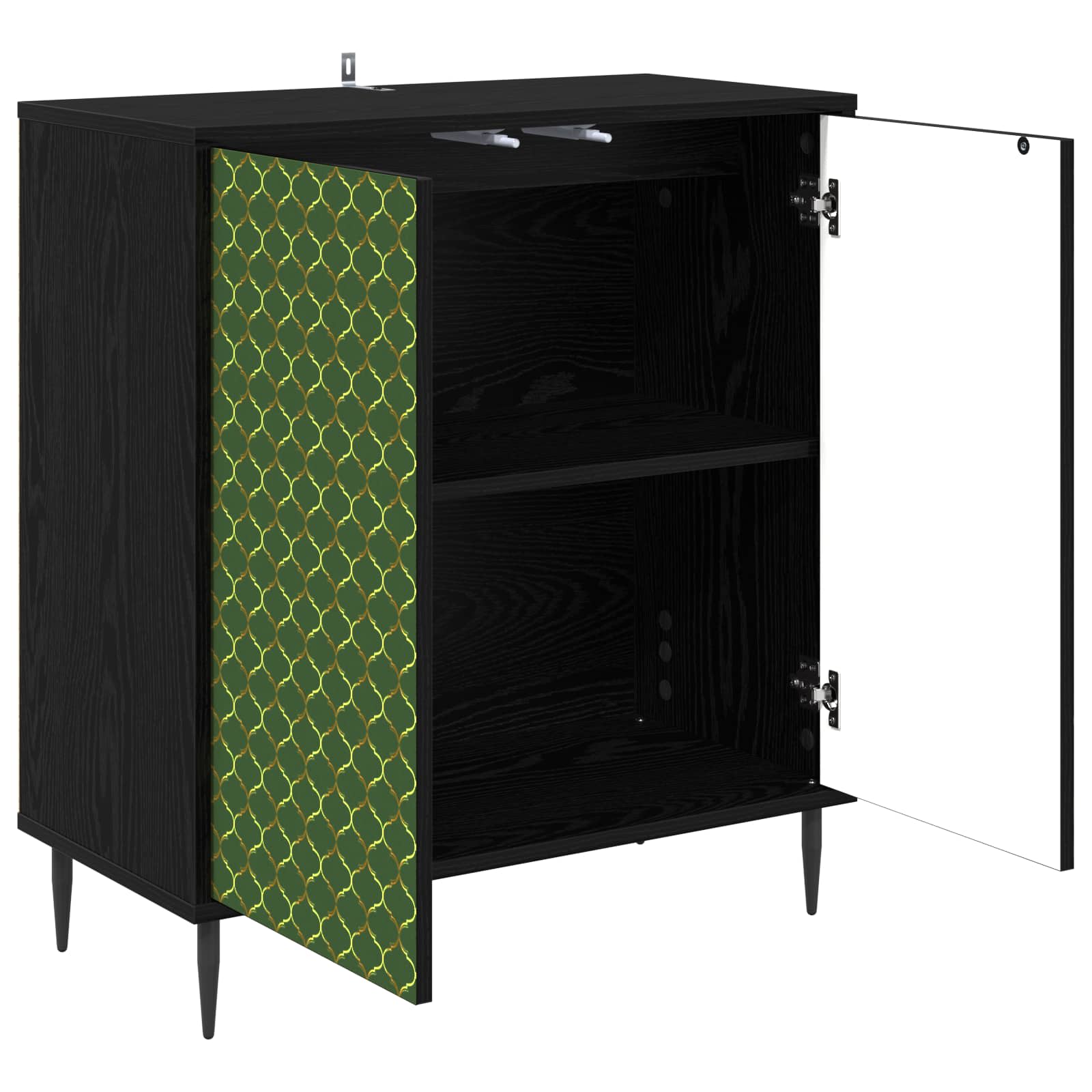 Πλαϊνό γραφείο GELEEN Μαύρη Δρυς 69 x 33 x 76 εκ. - Pakobazaar