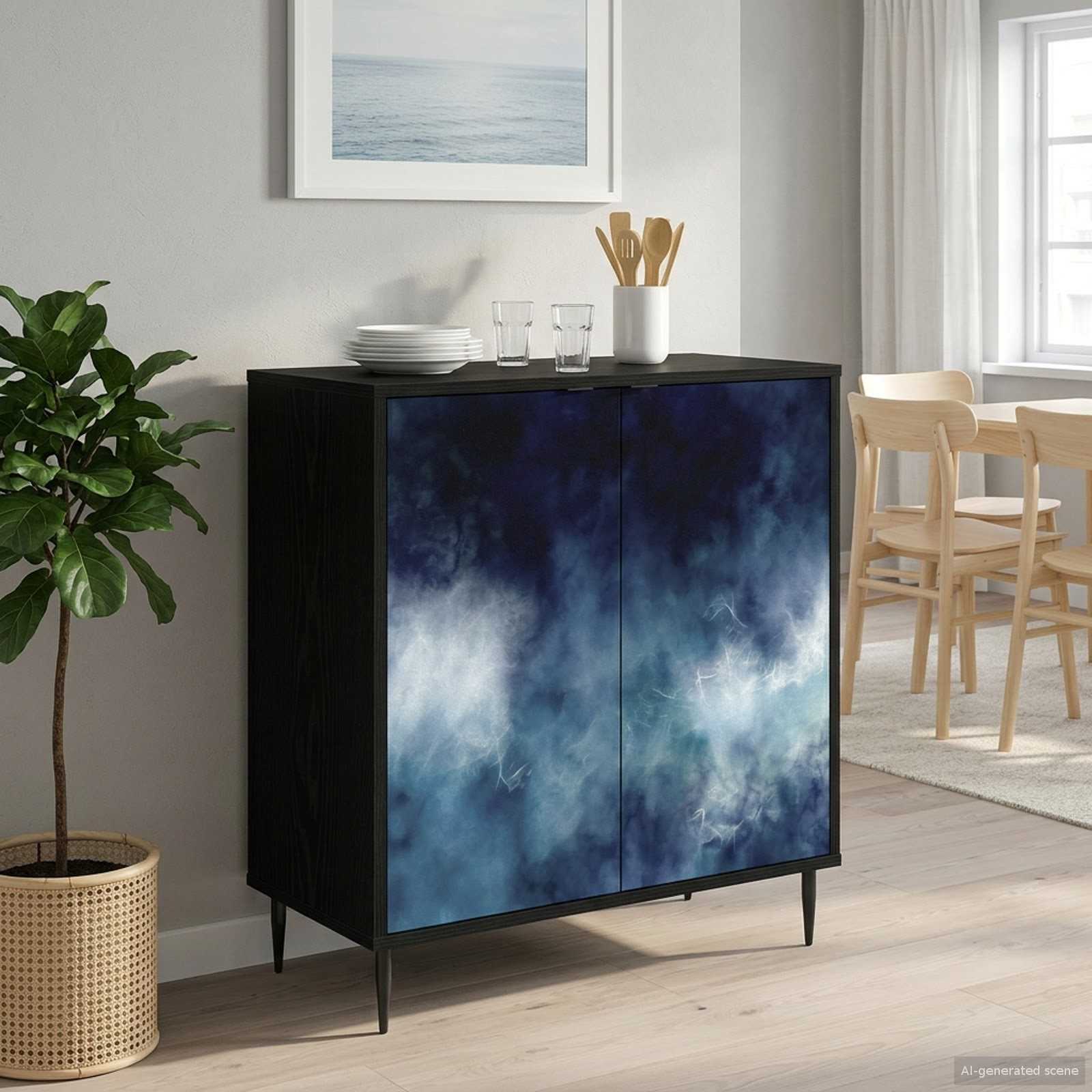 Πλαϊνό γραφείο RAALTE Μαύρη Δρυς 69 x 33 x 76 εκ. - Pakobazaar