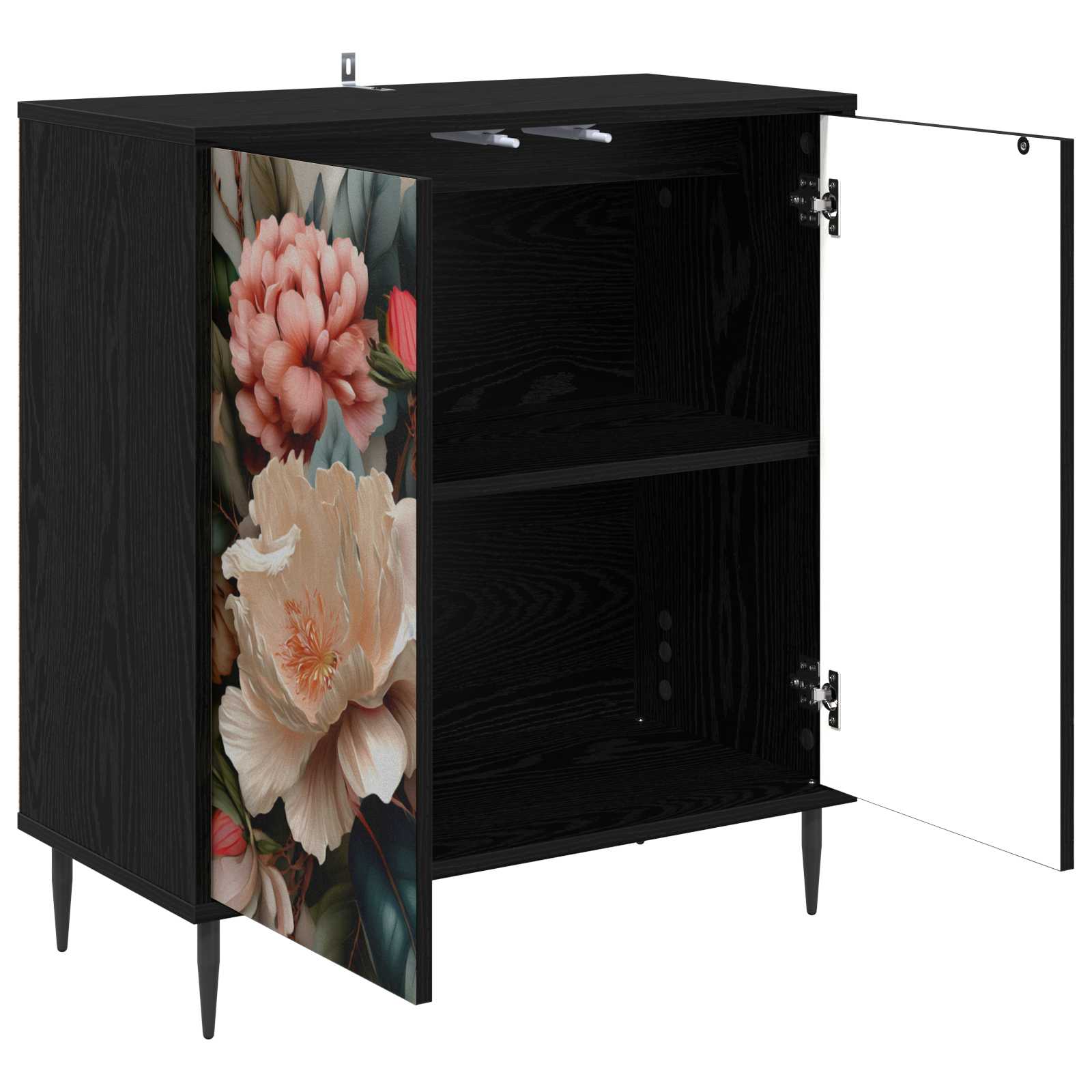Πλαϊνό γραφείο BORNE Μαύρη Δρυς 69 x 33 x 76 εκ. - Pakobazaar