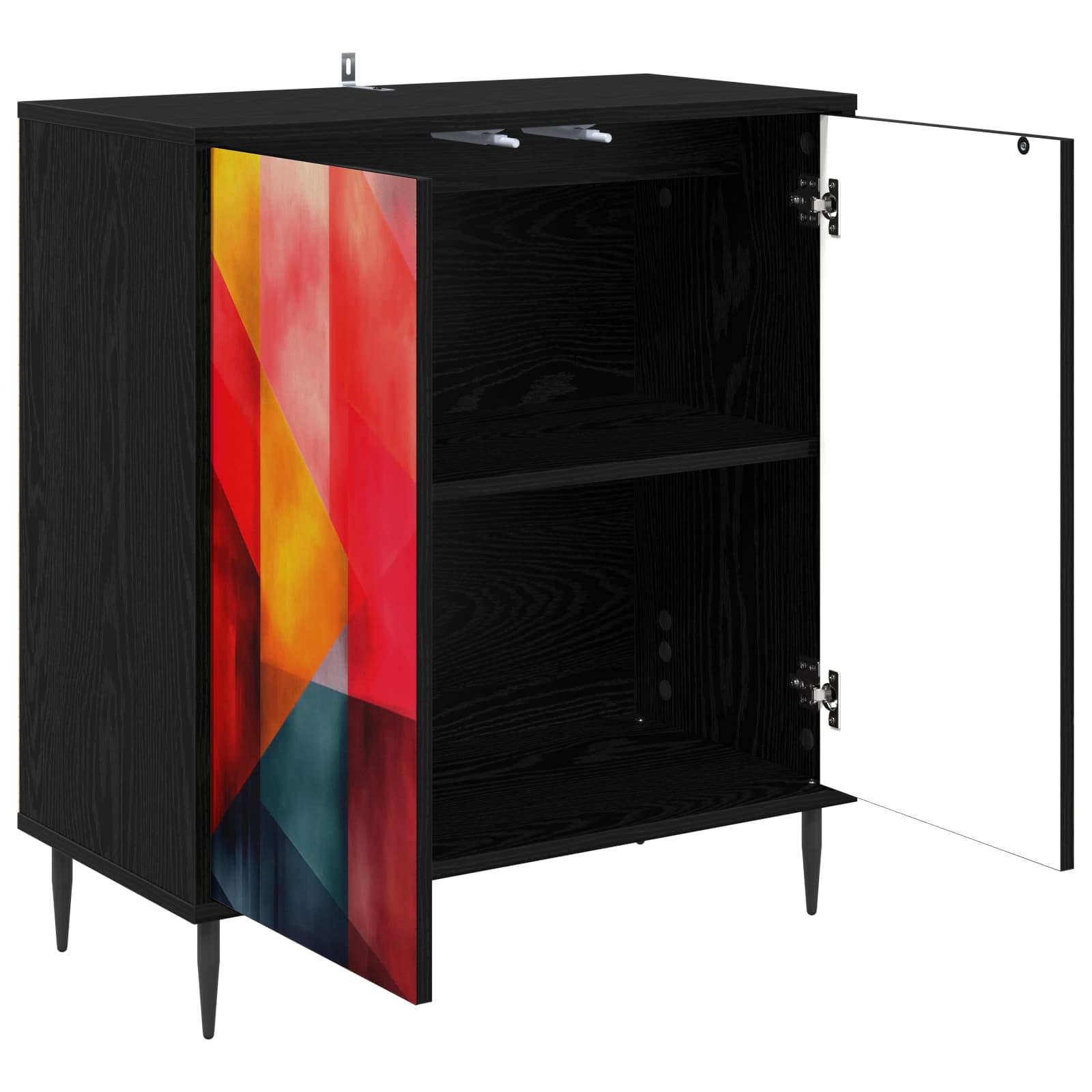 Πλαϊνό γραφείο HEESCH Μαύρη Δρυς 69 x 33 x 76 εκ. - Pakobazaar