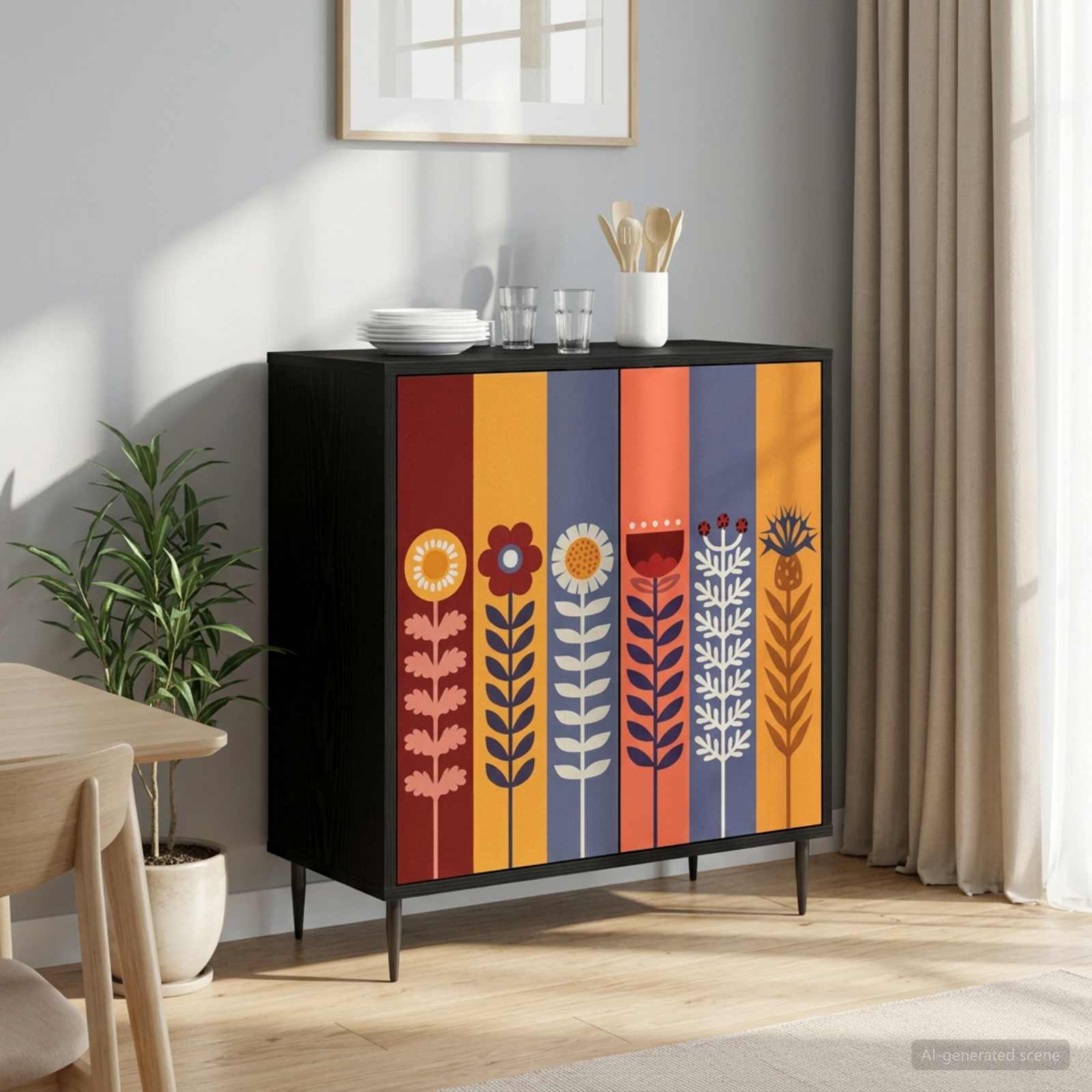 Πλαϊνό γραφείο ESSEN Μαύρη Δρυς 69 x 33 x 76 εκ. - Pakobazaar