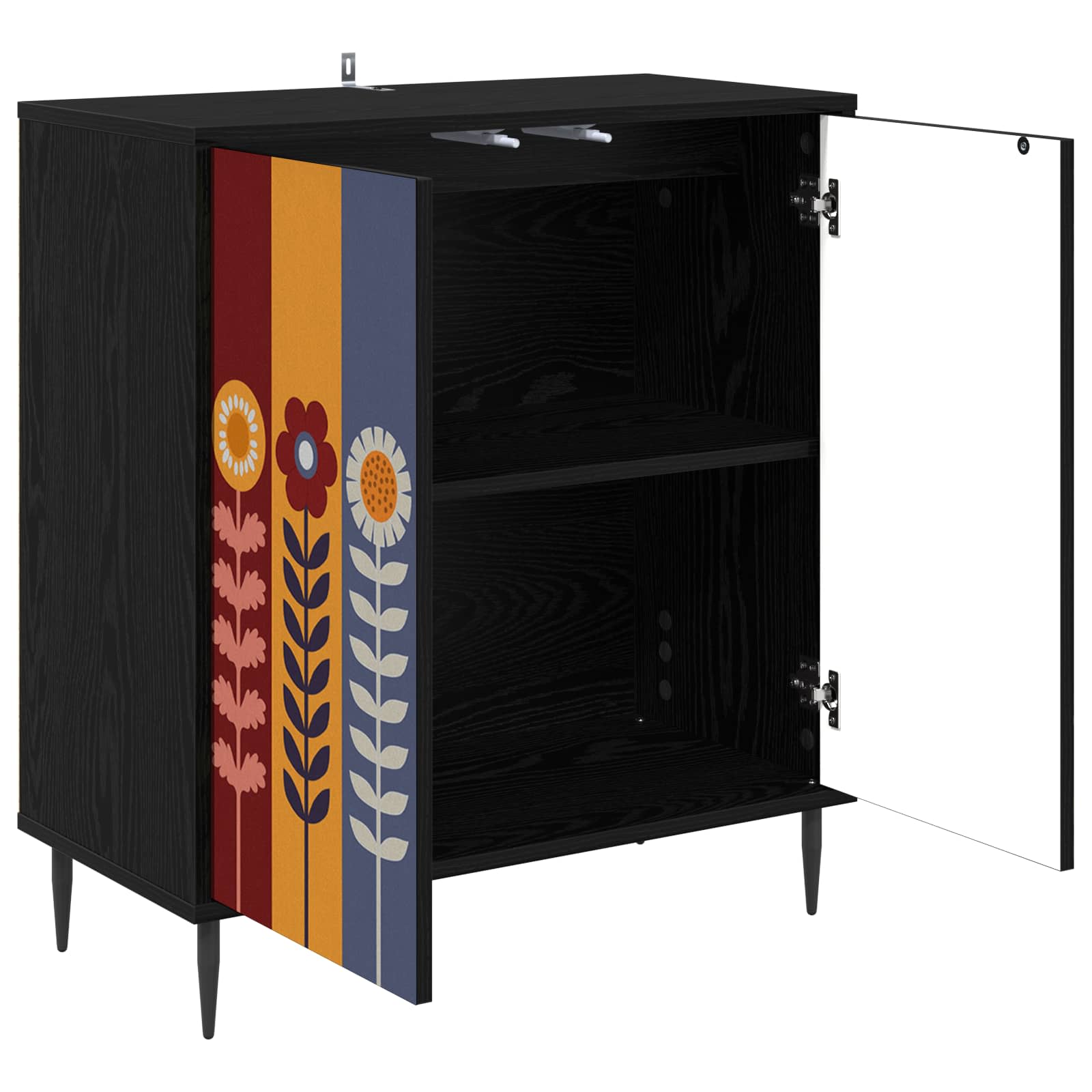 Πλαϊνό γραφείο ESSEN Μαύρη Δρυς 69 x 33 x 76 εκ. - Pakobazaar