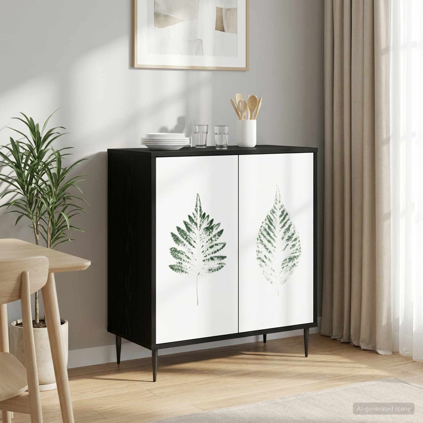 Πλαϊνό γραφείο HANAU Μαύρη Δρυς 69 x 33 x 76 εκ. - Pakobazaar