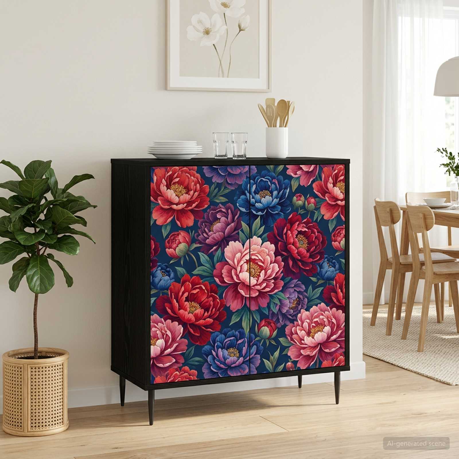 Πλαϊνό γραφείο AACHEN Μαύρη Δρυς 69 x 33 x 76 εκ. - Pakobazaar