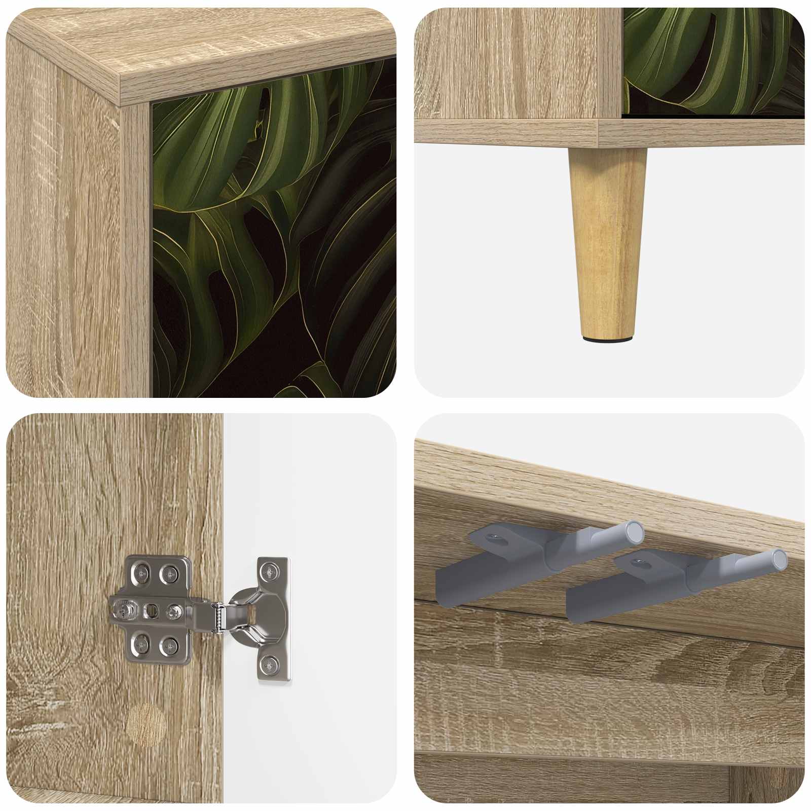 Πλαϊνό γραφείο ELBURG Sonoma 102 x 33 x 75 εκ. - Pakobazaar
