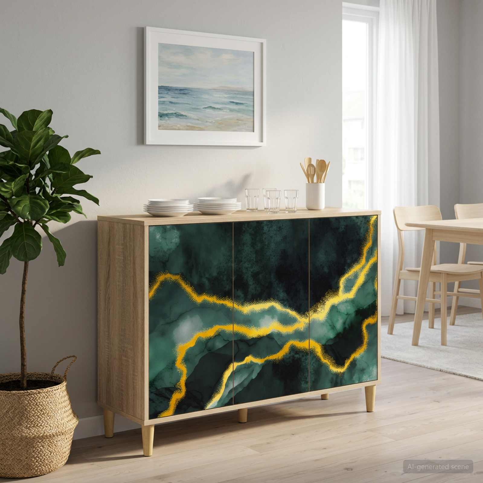 Πλαϊνό γραφείο WIJHE Sonoma 102 x 33 x 75 εκ.